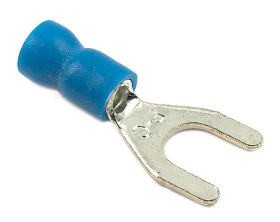 Diversitech S212C Spade Terminals, 22-18 AWG, #10 Stud, Pack of 100