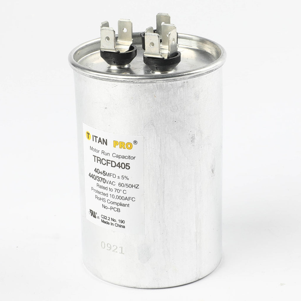 Diversitech TRCFD405 40+5 MFD 440/370V Round Dual Run Capacitor