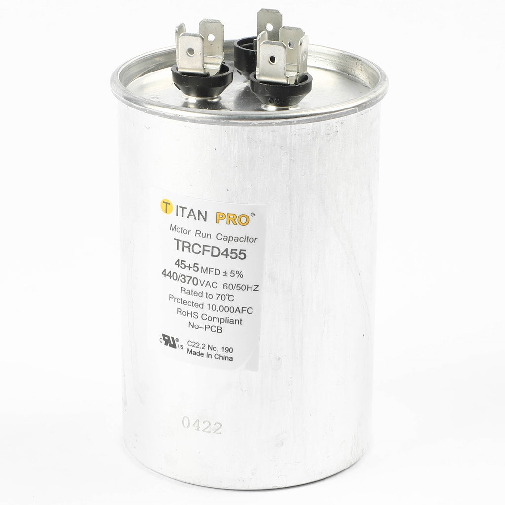 Diversitech TRCFD455 45+5 MFD 440/370V Round Dual Run Capacitor