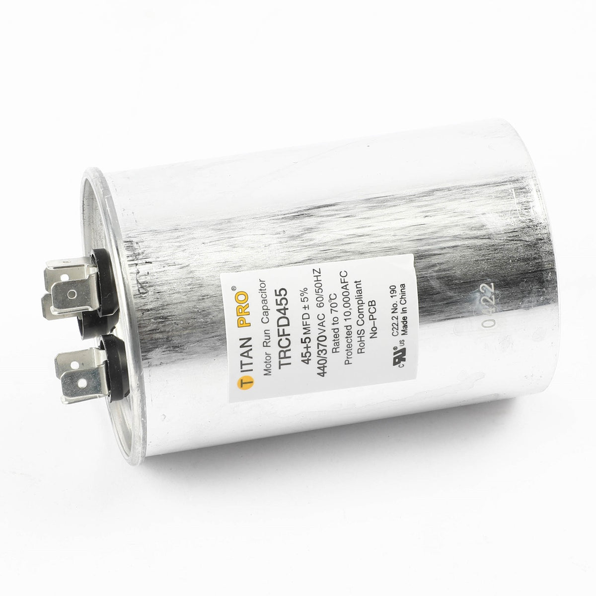 Diversitech TRCFD455 45+5 MFD 440/370V Round Dual Run Capacitor