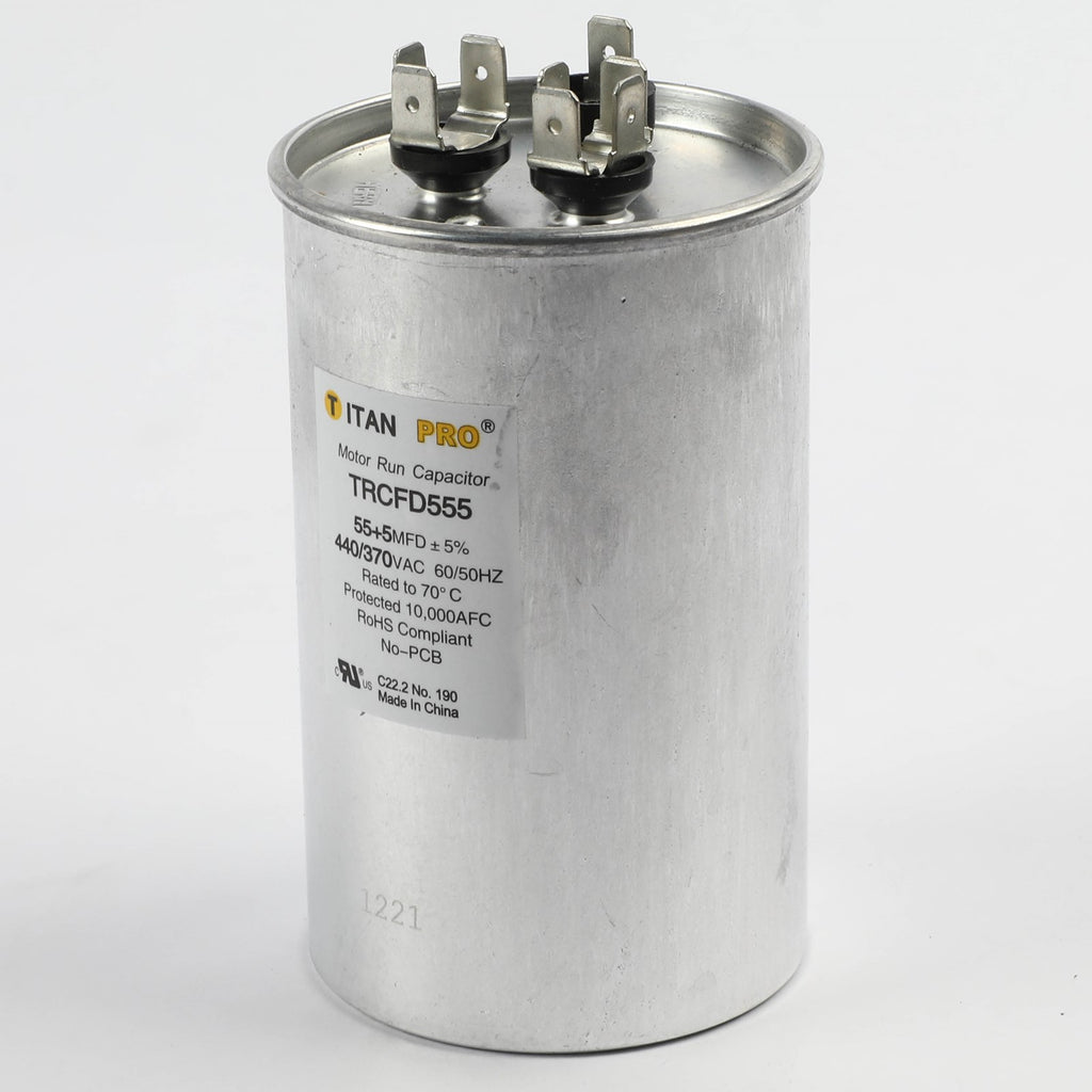 Diversitech TRCFD555 55+5 MFD 440/370V Round Dual Run Capacitor