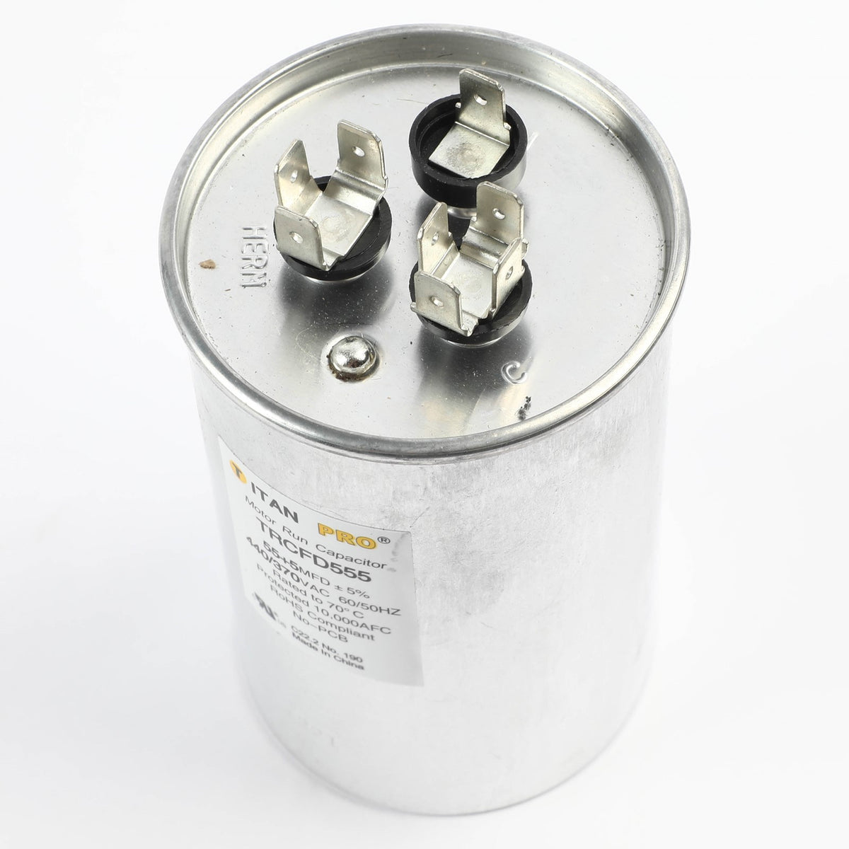 Diversitech TRCFD555 55+5 MFD 440/370V Round Dual Run Capacitor