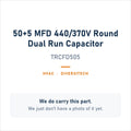Diversitech TRCFD505 50+5 MFD 440/370V Round Dual Run Capacitor - genuine OEM appliance part, photo coming soon